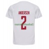 Maillot de Supporter Danemark Joachim Andersen 2 Extérieur Coupe du Monde 2022 Pour Homme